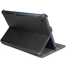 Load image into Gallery viewer, BoxWave Nero Leather iPad mini Book Jacket Case - Protective Vegan Leather Book Case with Magnet Activated Sleep/Wake Smart Cover that Adjusts to Multiple Viewing Angles

