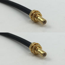Load image into Gallery viewer, 12 inch RG188 SMB Male Bulkhead to SMB Male Bulkhead Pigtail Jumper RF coaxial Cable 50ohm Quick USA Shipping
