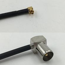 Load image into Gallery viewer, 6 inch RG188 MC CARD MALE ANGLE to DVB Pal Male Angle Pigtail Jumper RF coaxial cable 50ohm Quick USA Shipping
