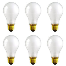 Load image into Gallery viewer, CEC Industries TS60 (Frosted) Silicone Coated, Rough Service Bulbs, 130 V, 60 W, E26 Base, A-19 shape (Box of 6)
