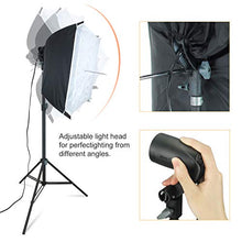 Load image into Gallery viewer, Linco Lincostore Photo Video Studio Light Kit AM169 - Including 3 Color Backdrops (Black/White/Green) Background Screen
