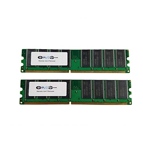 CMS 2GB (2X1GB) DDR1 3200 400MHZ Non ECC DIMM Memory Ram Upgrade Compatible with Dell Dimension 3000, 3000N Desktops - A113