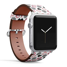 Load image into Gallery viewer, S-Type iWatch Leather Strap Printing Wristbands for Apple Watch 4/3/2/1 Sport Series (42mm) - Cute Pattern with Cats
