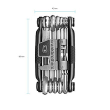 Load image into Gallery viewer, Crankbrothers Multi Tool M 17 Bike Tool - MTB Multi-Tool Black Midnight Edition - 17 bicycle tools (17 in 1 tool), ergonomic and lightweight
