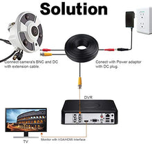 Load image into Gallery viewer, Vanxse CCTV 1200tvl Hd Sony Cmos 3pcs Array LEDs Ir-Cut 1.8mm fisheye Lens Panoramic 360 Degree Armour Dome Security Camera Analog Surveillance Camera +DC12V1A Power Adapter Supply

