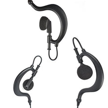 Load image into Gallery viewer, 2.5mm Receiver/Listen Only Earphone HYS TC-617 G Shape Soft Flexible Ear Hook Earpiece Headset for Two-Way Radios, Transceivers and Radio Speaker Mics Jacks
