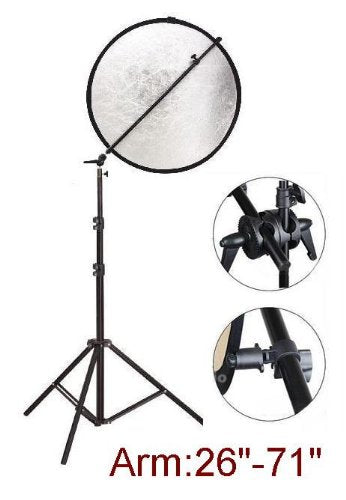 Ardinbir Studio Disc Reflector Holder Arm with Light Stand