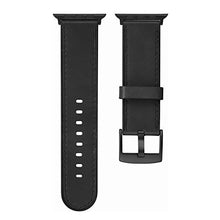 Load image into Gallery viewer, EAVAE Watch Bands Compatible with Apple Watch Bands 44mm 42mm,Black Gray Leather iWatch Bands for Apple Watch SE Apple Watch Series 6 5 4 3 2 1 Men Women
