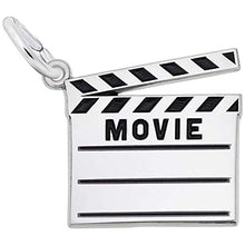 Load image into Gallery viewer, Rembrandt Charms Movie Clapboard Charm, Sterling Silver
