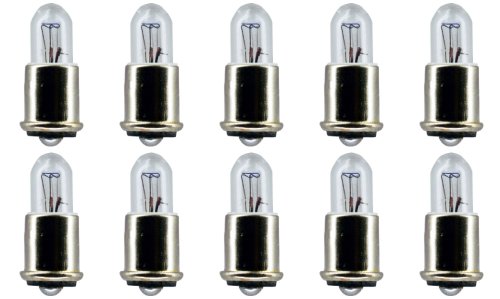 CEC Industries #327 Bulbs, 28 V, 1.12 W, SX6s Base, T-1.75 shape (Box of 10)