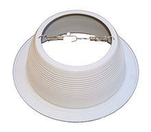 Load image into Gallery viewer, 6&quot; Inch White Baffle Recessed Can Light Trim Replaces HALO 310 W JUNO 24W-WH - 12 PACK
