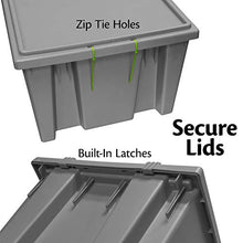 Load image into Gallery viewer, Akro-Mils 35200 Nest and Stack Plastic Storage Container and Distribution Tote, (19-1/2-Inch L x 13-1/2-Inch W x 8-Inch H), Gray, (6-Pack)
