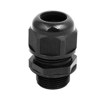 Load image into Gallery viewer, Aexit NPT3/4-inch 6mm Transmission Adjustable 2 Holes Cable Gland Joint Black 10pcs
