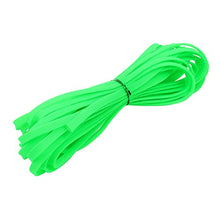 Load image into Gallery viewer, Aexit 8mm Dia Tube Fittings Tight Braided PET Expandable Sleeving Cable Wrap Sheath Fluorescent Microbore Tubing Connectors Green 32Ft
