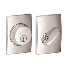 Load image into Gallery viewer, Schlage Lock Company Single Cylinder Deadbolt with Century Trim, Bright Chrome (B60 N CEN 625)
