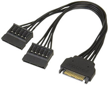 Load image into Gallery viewer, AINEX bifurcated Power Cable for Serial ATA [15cm] S2-1501SAB-BK
