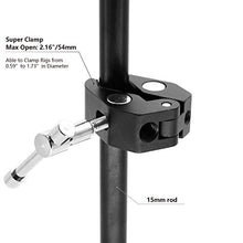 Load image into Gallery viewer, Super Clamp Camera Clamp w/ 1/4&quot;-20 and 3/8&quot;-16 Thread for Cameras, Lights, Umbrellas, Hooks, Shelves, Plate Glass, Cross Bars,Photo Accessories and More
