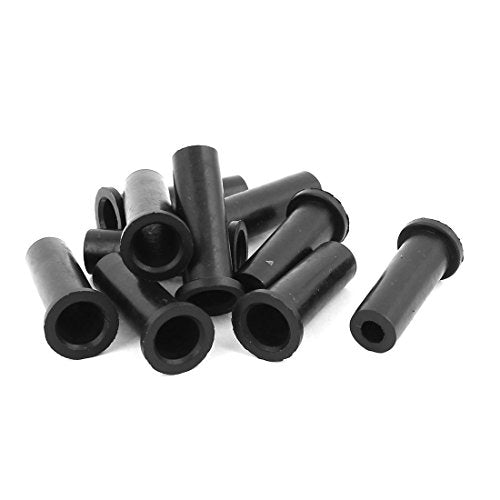 Aexit 10 Pcs Wiring & Connecting Rubber Strain Relief Cord Boot Protector Cable Sleeve Hose Heat-Shrink Tubing 39mm Long