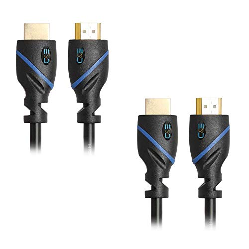 30ft (9.1M) High Speed HDMI Cable Male to Male with Ethernet Black (30 Feet/9.1 Meters) Supports 4K 30Hz, 3D, 1080p and Audio Return CNE544700 (2 Pack)