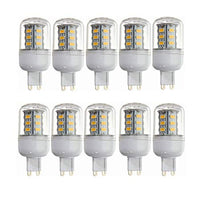 Welsun 12v G9 LED, Low Voltage G9 LED Lamps, 4W Bulbs, 3000K Warm White / 6000K Cool White, 260-300 Lumens, Non-dimmable DC12-80V, 10-Pack [Energy Class A +] (Color : Warm White)