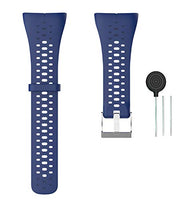 Weinisite Watch Band for Polar M400/Polar M430,Replacement Soft Silicone Band for M400/Polar M430 Sport Watch (Dark Blue)