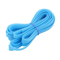 Aexit 10mm Dia Cord Management Tight Braided PET Expandable Sleeving Cable Wire Wrap Sheath Cable Sleeves Blue 5M