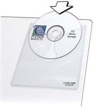 Load image into Gallery viewer, C-Line Self-Adhesive CD/DVD Poly Holders
