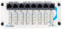 Load image into Gallery viewer, 8 Port Network Hub - Home Hub - Distribution Block - Router Switch Hub - Network Patch Panel - Networking Hub - Home Networking Panel - Cat 5E Termination Module - FASTHOME Data Hub - STEREN 550-030
