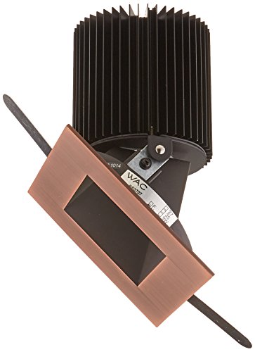 WAC Lighting HR-3LED-T918N-W-CB Tesla LED 3-Inch Square Adjustable Trim, 28-Degree Angle, 3000K