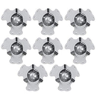 MIYAKO Set of 8  3 inches Chromed Ball Corners for Cabinets, Case, Box, Amplifiers and Speakers Universal Fit (21-829)