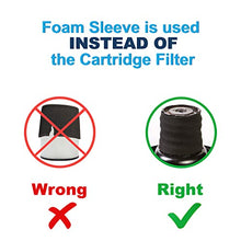 Load image into Gallery viewer, HQRP 4-pack Foam Filter Sleeve ?ompatible with Shop-Vac LL600, LM500, LPV550, ULB50, ULB550, ULSR001G, VN90550A, VN91550, VN92550A, VN92650C, WL2S250 Wet Dry Vacuums
