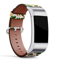 Load image into Gallery viewer, Replacement Leather Strap Printing Wristbands Compatible with Fitbit Charge 3 / Charge 3 SE - Oktoberfest Traditional Bavarian German Decoration
