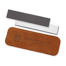 Load image into Gallery viewer, Spyderco 303 Mf 1&quot; By 5&quot; Double Stuff Sharpening Stone   Medium &amp; Fine Sided And Includes Protective C

