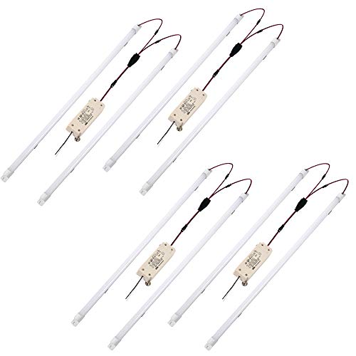 4 Pack LED Troffer 2x4 FT Retrofit Kit,Magnetic LED Retrofit kit,36W (240W Equiv),5000K Daylight White,0-10V LED Driver/2 Tubes Per Kit,T8 T10 T12 Fluorescent Replacement Light Bar,Easy to Install