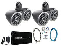 Load image into Gallery viewer, Alpine SPS-M601 Pair 6.5&quot; 2-Way Coaxial Speakers Bundle With 2 Kicker KMTED Tower Enclosures &amp; Rockville MRCA25 RCA Cable &amp; Rockville RMWK4 4 AWG Amp Wire Kit &amp; Rockville RXM-F4 Amp (5 item)
