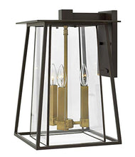 Load image into Gallery viewer, Hinkley Walker Collection Three Light Large Outdoor Wall Mount, Buckeye Bronze
