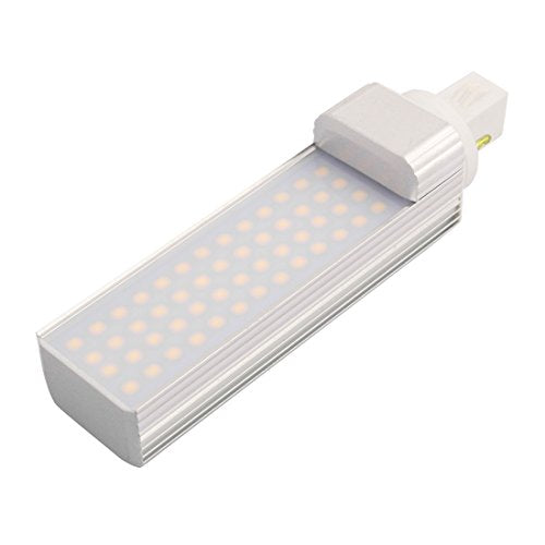 Aexit AC/DV 12V Lighting fixtures and controls 9W 6000K G23 2P Horizontal Recessed LED Light Tube Milky Cover