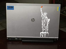 Load image into Gallery viewer, New York City Sticker Decal - 10.5&quot; Inches Statue of Liberty with Colored Flame Outdoor Vinyl for Car Truck Wall Laptop Window - I Love New York!
