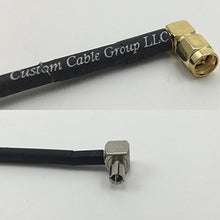 Load image into Gallery viewer, 12 inch RG188 SMA MALE ANGLE to TS9 ANGLE MALE Pigtail Jumper RF coaxial cable 50ohm Quick USA Shipping
