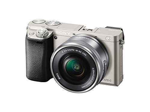 Sony Alpha a6000 Mirrorless Digital Camera with 16-50 mm Lens 24.3MP (Silver) (Renewed)