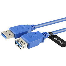 Load image into Gallery viewer, Everydaysource 6 Feet SuperSpeed USB 3.0 Type A Male to A Female Extension Cable - M/F, Blue
