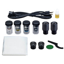 Load image into Gallery viewer, OMAX 40X-2500X Compound Siedentopf LED Trinocular Microscope with Vinyl Carrying Case
