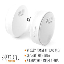 Load image into Gallery viewer, Mighty Paw Smart Bell 2.0, Dog Potty Communication Doorbell, Super-light Press Button Doorbell (1 Activator, White)
