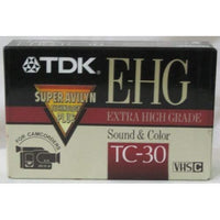 TDK E-HG Sound & Color TC-30 VHS-C Tape
