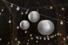 Load image into Gallery viewer, Victoria Lynn VL1174S Silver Paper Lantern 6 9 10 in. 3Pc
