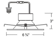 Load image into Gallery viewer, NICOR Lighting 5 inch White Square LED Recessed Downlight in 3000K (DQR5-10-120-3K-WH-BF)
