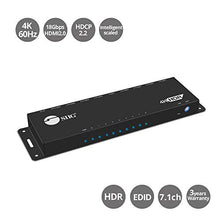 Load image into Gallery viewer, SIIG 1x8 HDMI 4K @60Hz HDR Splitter W/ EDID Management | YUV 4:4:4 8-Bit | YUV 4:2:0 10-Bit | HDMI 2.0, HDCP 2.2, 18Gbps | Auto Scaling, Low Heat, Cascadable, Firmware Upgradable | 8 Port 1 in 8 Out

