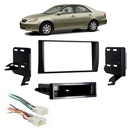 Compatible with Toyota Camry 2002 2003 2004 2005 2006 Multi DIN Stereo Harness Radio Install Dash Kit Package