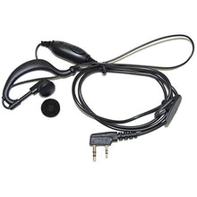 Load image into Gallery viewer, HQRP G Shape 2 Pin Earpiece Headset PTT Mic for Retevis H-777, RT-5R, RT-5RV, RT-B6 + HQRP UV Meter
