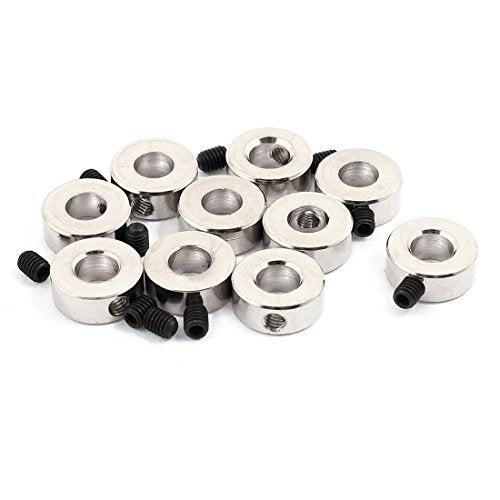 uxcell 10 Pcs RC Airplane Landing Gear Wheel Stoppers 5.1mm Inner Dia 11x4.5mm